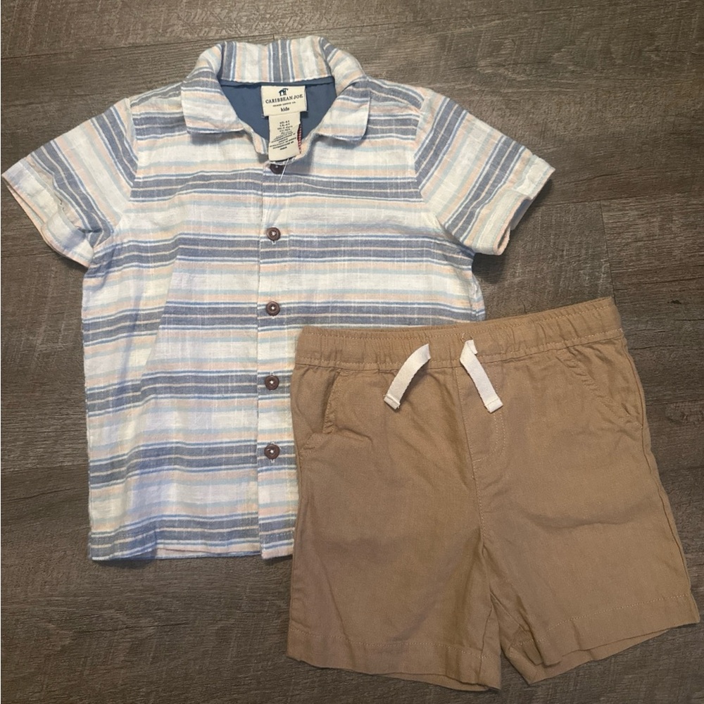 Caribbean Joe | Toddler 2-Piece Shorts Set, Size 4T